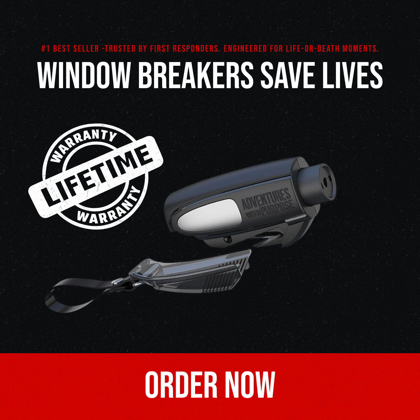 Emergency Window Breaker & Seatbelt Cutter