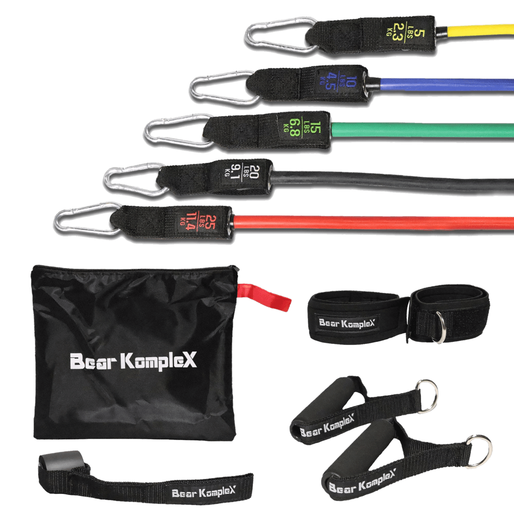 11 Piece Resistance Bands with hand grips