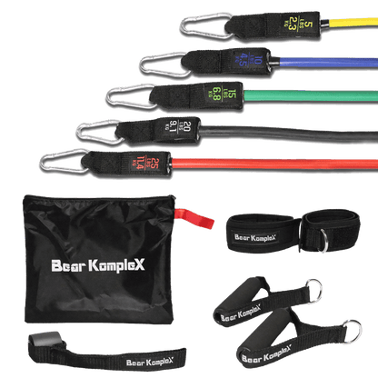 11 Piece Resistance Bands with hand grips