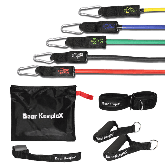 11 Piece Resistance Bands with hand grips