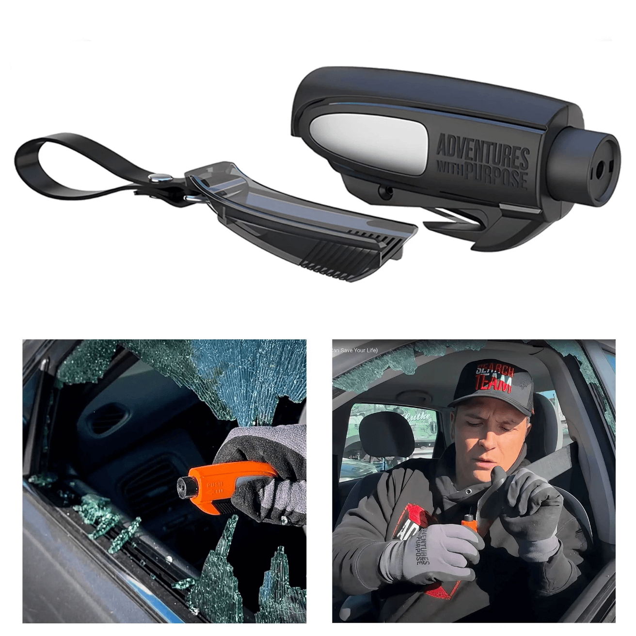 Emergency Window Breaker & Seatbelt Cutter