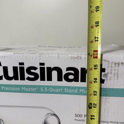 Cuisinart Precision Master SM-50 5.5 Quart Stand Mixer 500W 12-Speed White Linen