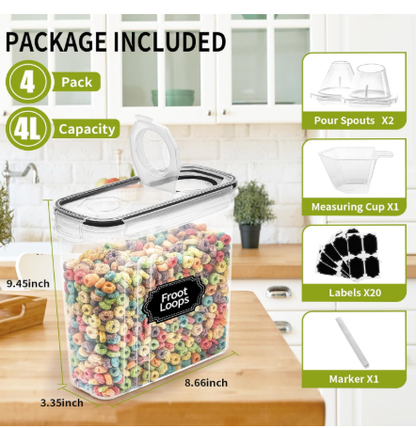 Cereal Storage Containers 4 liter