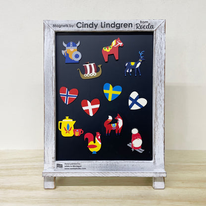 Swedish Heart Flag Magnet
