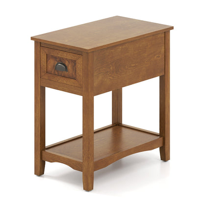 Compact End Table with Drawer