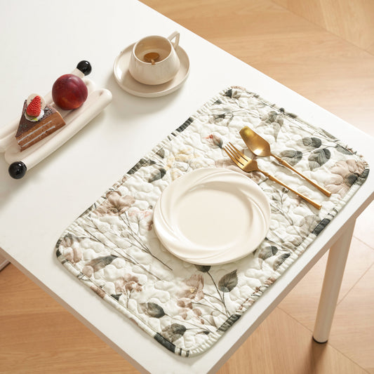 Quilted Enchanted Meadow Placemats - Set of 4