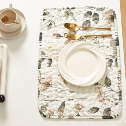 Quilted Enchanted Meadow Placemats - Set of 4