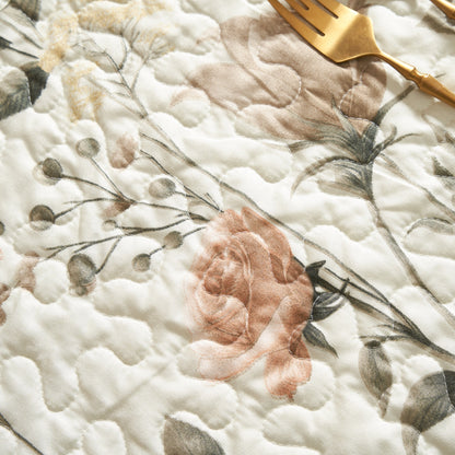 Quilted Enchanted Meadow Placemats - Set of 4