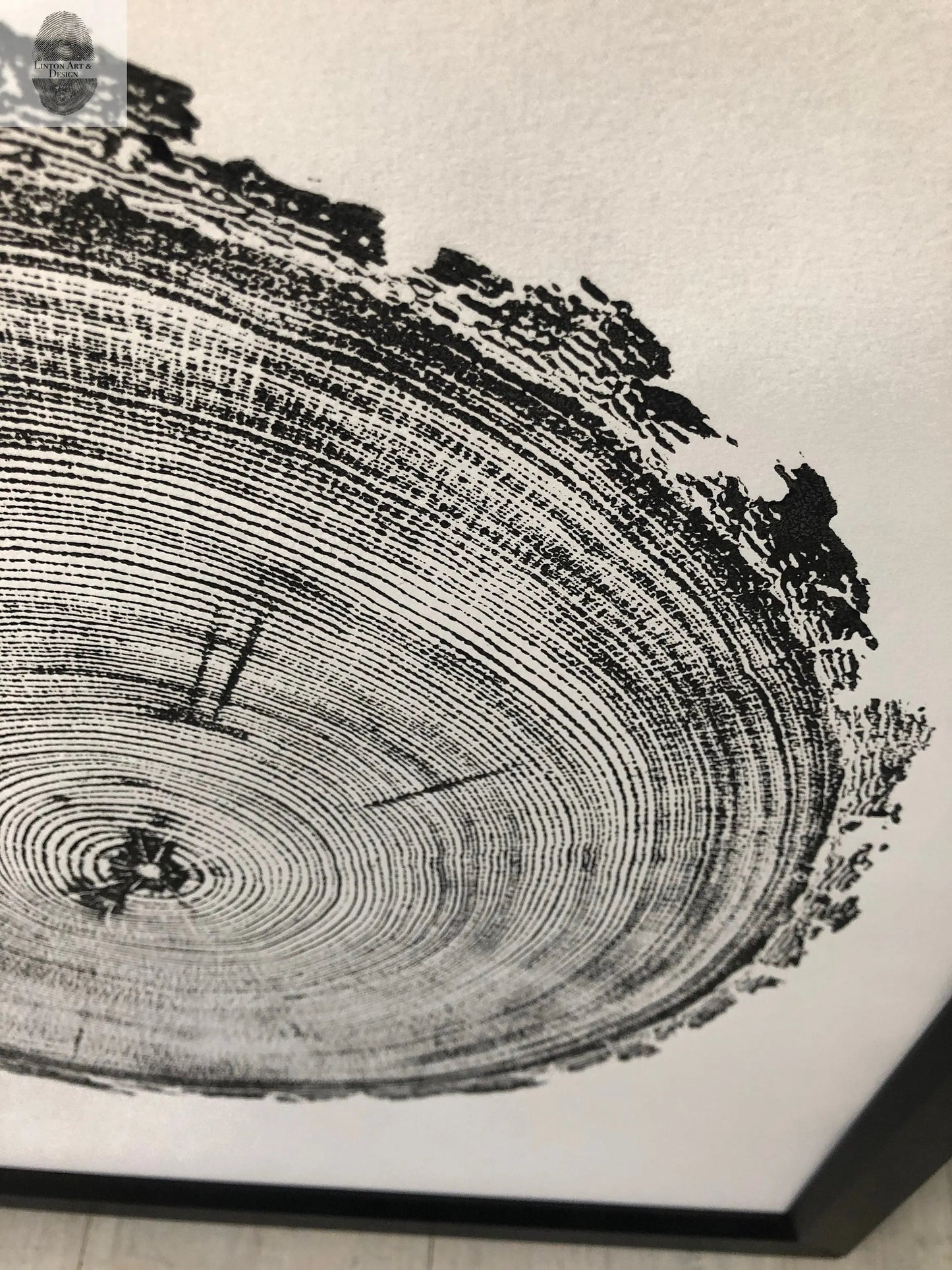 Denver Rocky Mountains Tree Art, Woodcut Print