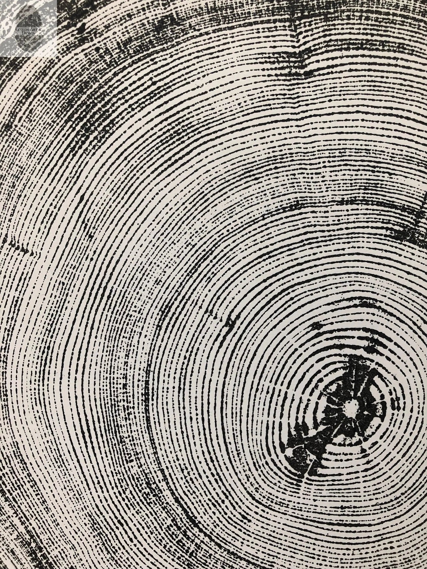 Denver Rocky Mountains Tree Art, Woodcut Print