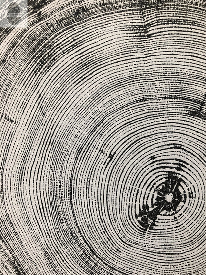 Denver Rocky Mountains Tree Art, Woodcut Print