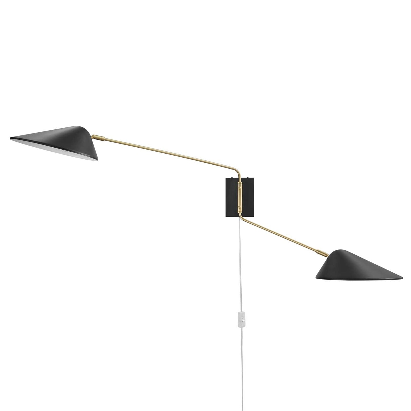 2-Light Swing Arm Wall Sconce