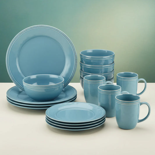 Blue Cucina Stoneware 16-piece Set