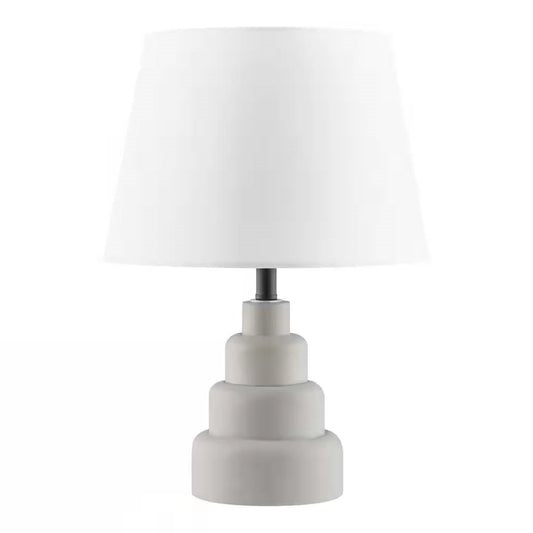 Grey Desk/Nightstand Table Lamp