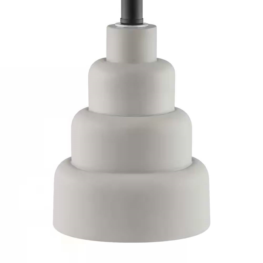 Grey Desk/Nightstand Table Lamp
