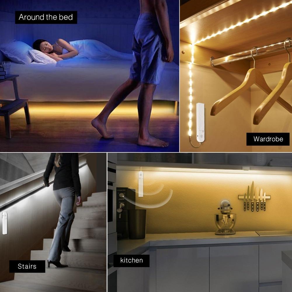 Bedside Lights Wireless Body Detector LED Strip