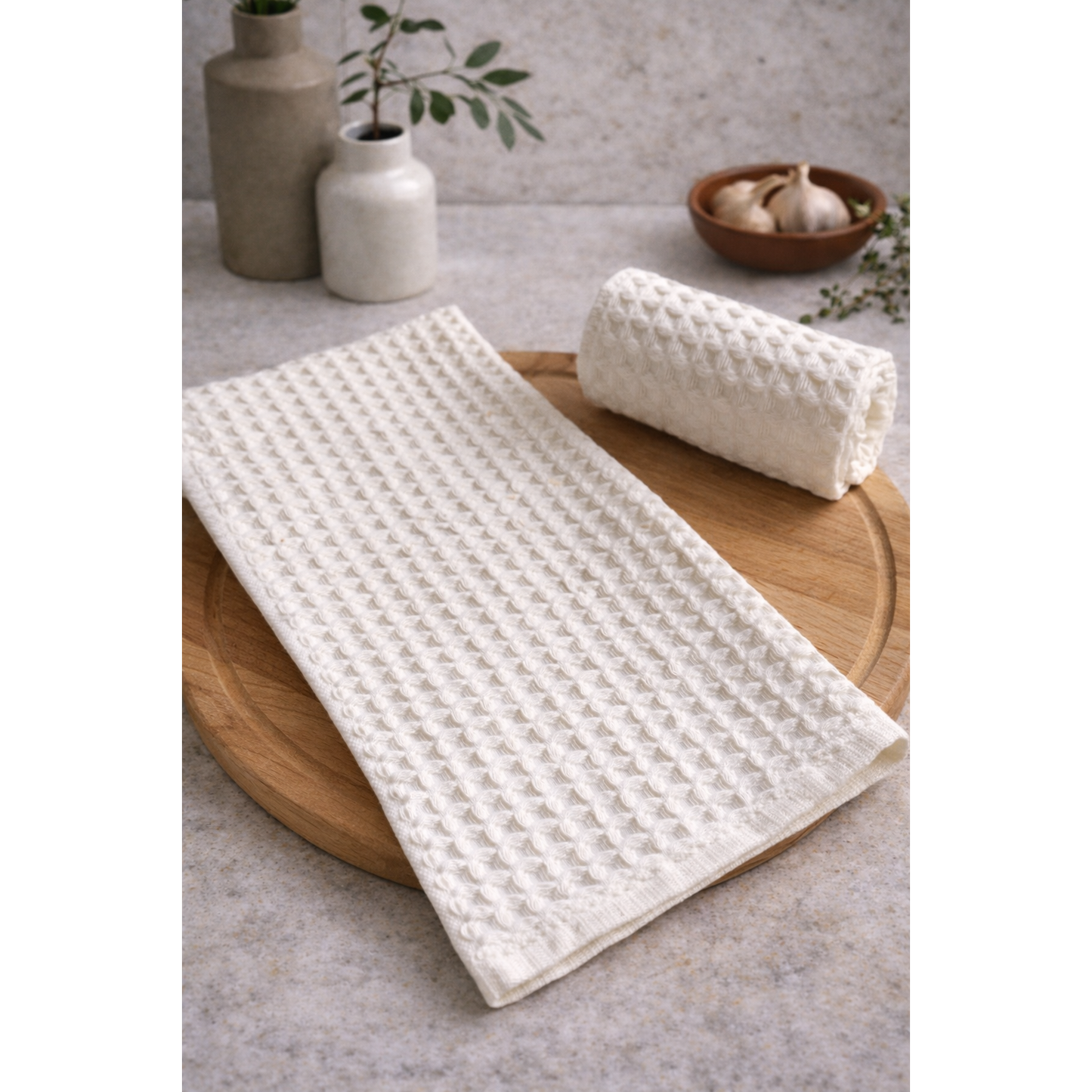 Waffle Dish Towels – Soft Absorbent