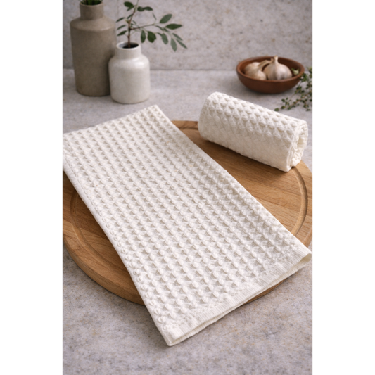 Waffle Dish Towels – Soft Absorbent