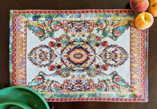 Paisley Woven Tapestry Placemat Set 4 or 6