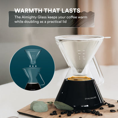 Pour Over Coffee Maker with Filter -17oz