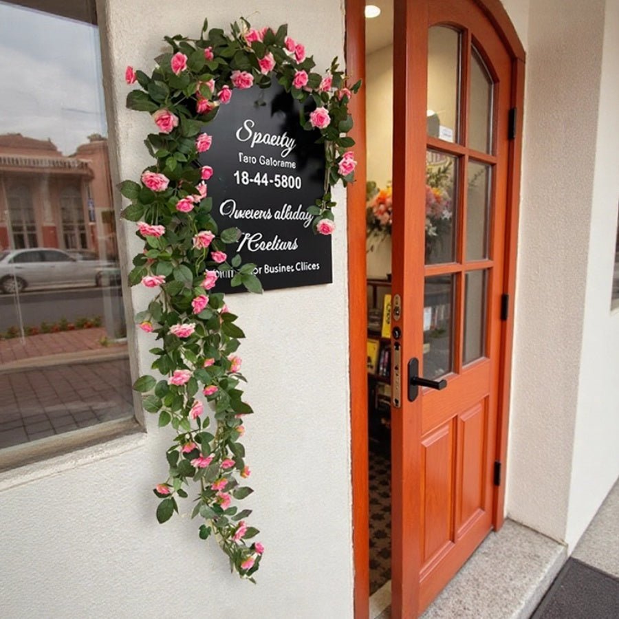 Pink Rose  Flower Wall Climbing Flower Vines for Outdoor and Events