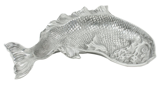 Silver Serving Fish Dish