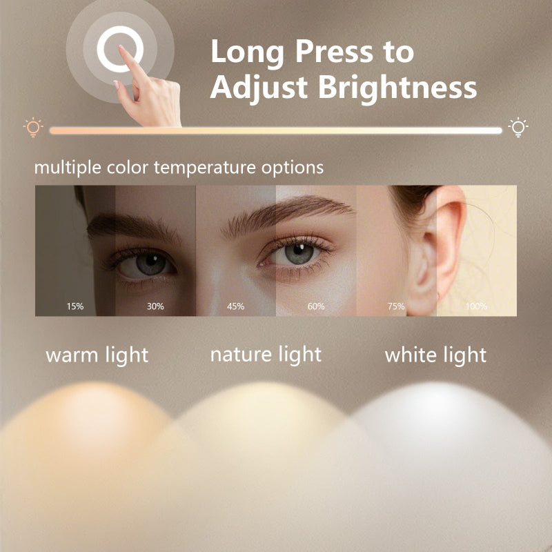 Crater II LED Bathroom Mirror | Anti-Fog, 3X Magnification