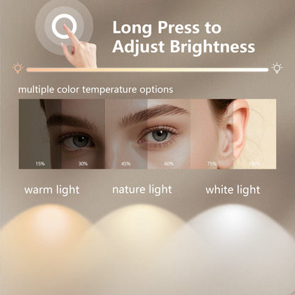 Crater II LED Bathroom Mirror | Anti-Fog, 3X Magnification