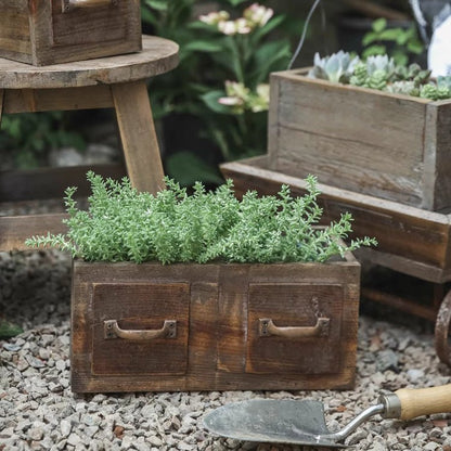 Farmhouse Wooden Box for Succulents or Flowers
