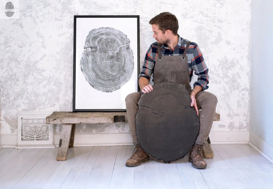 Ohio Ash Tree Ring Print ;Signed Original