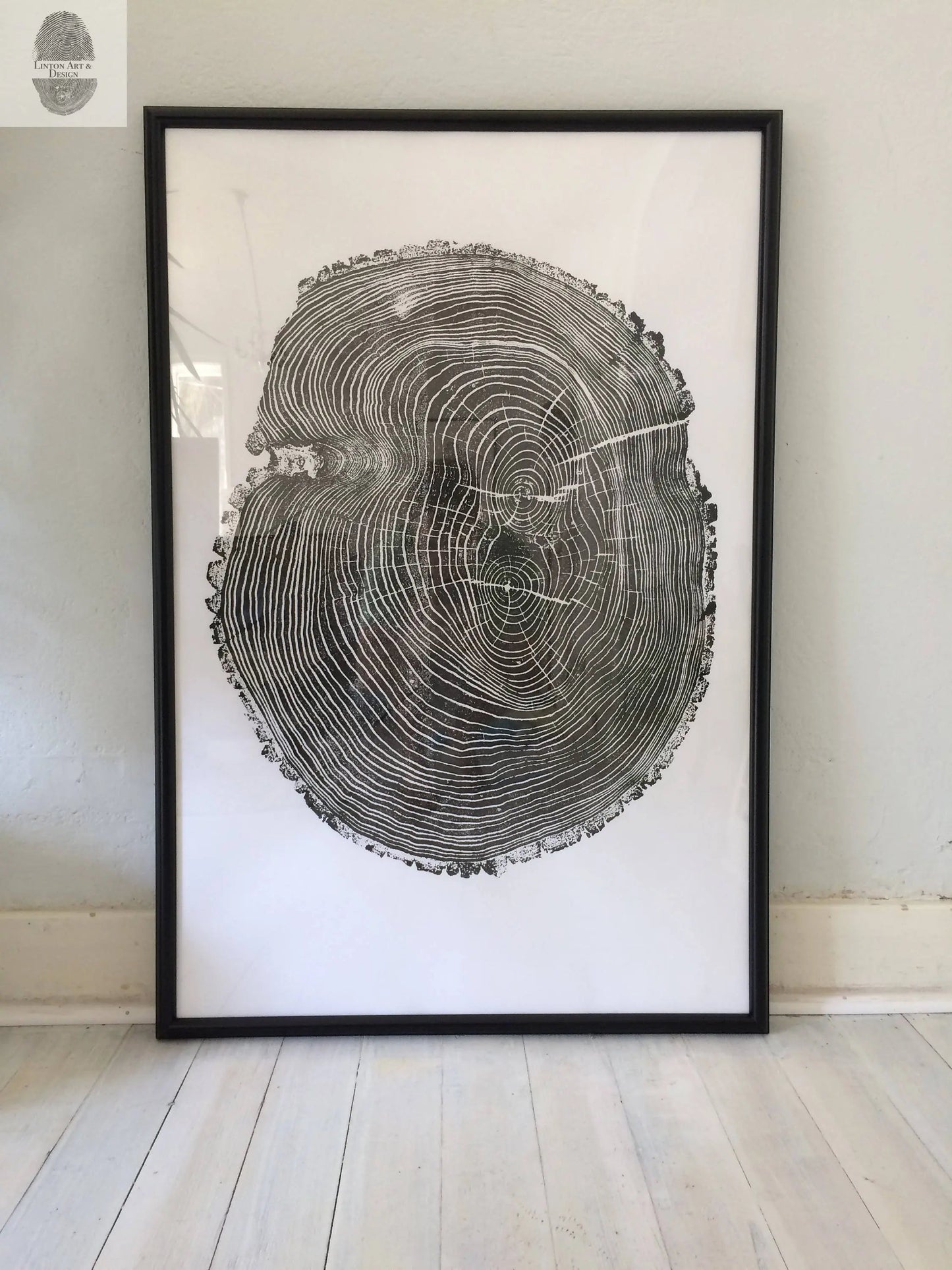 Ohio Ash Tree Ring Print ;Signed Original