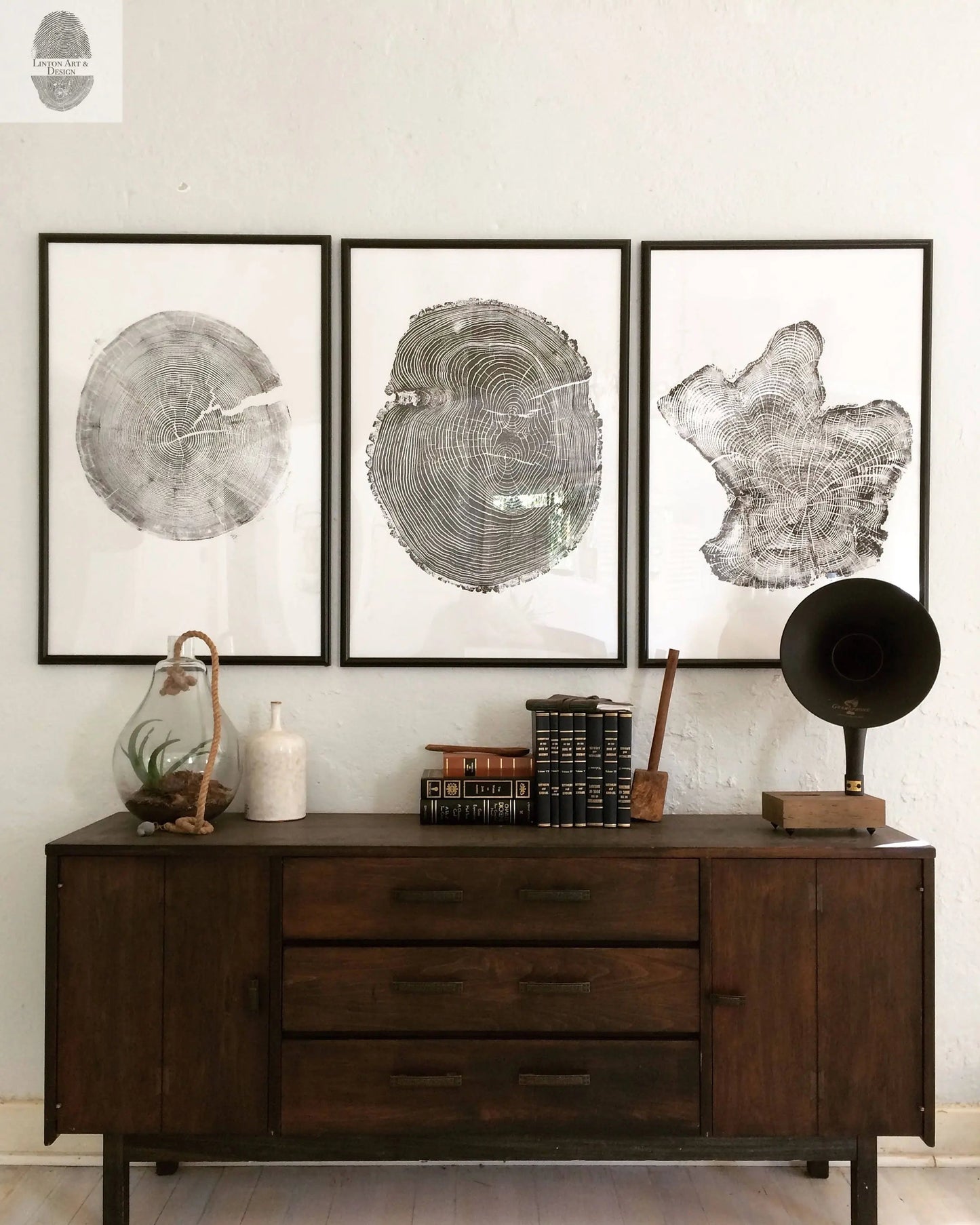Ohio Ash Tree Ring Print ;Signed Original
