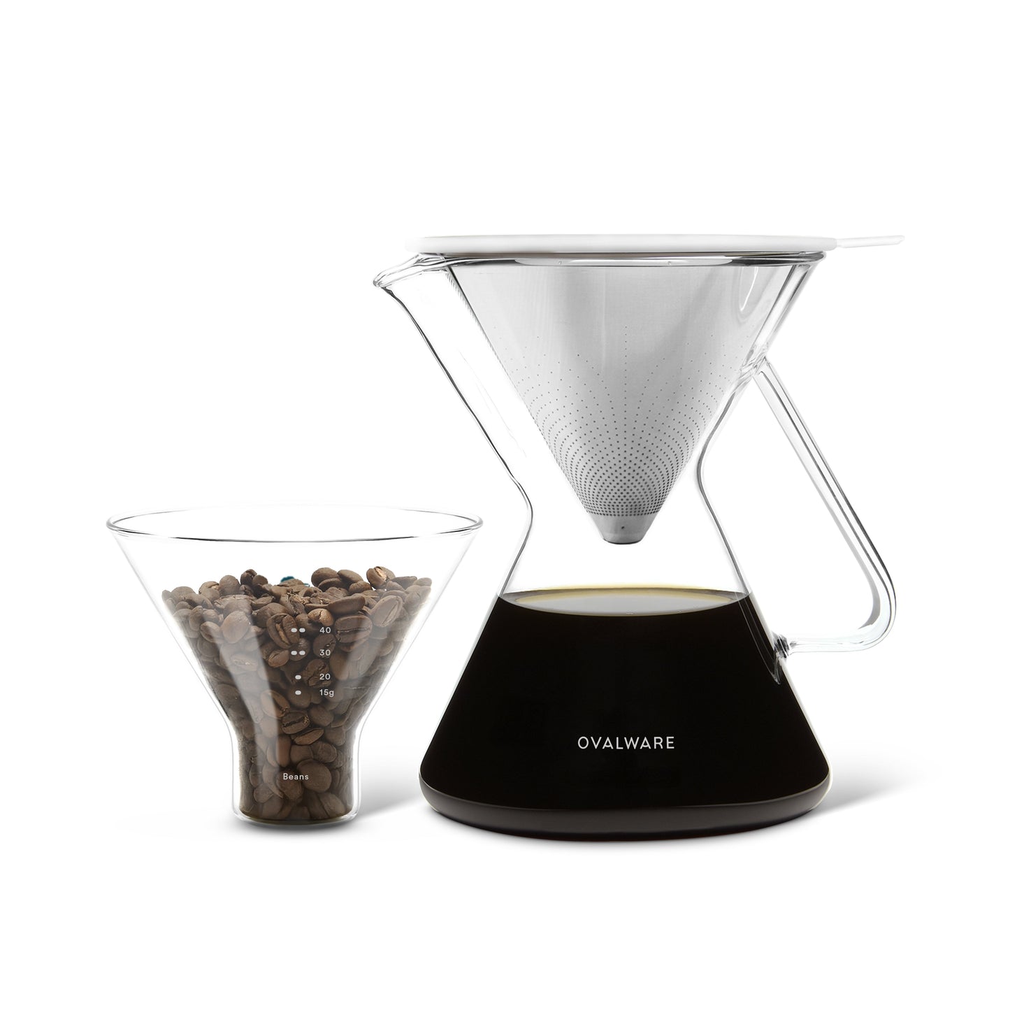 Pour Over Coffee Maker with Filter -17oz