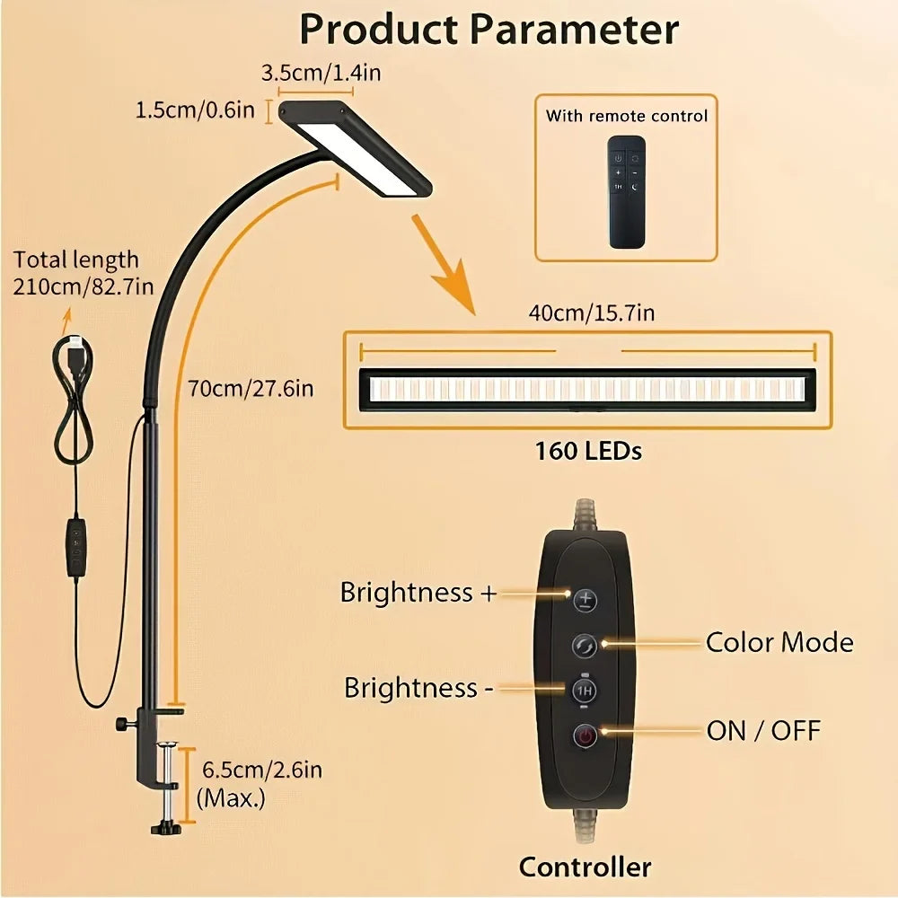Gooseneck USB Clip-On Reading
