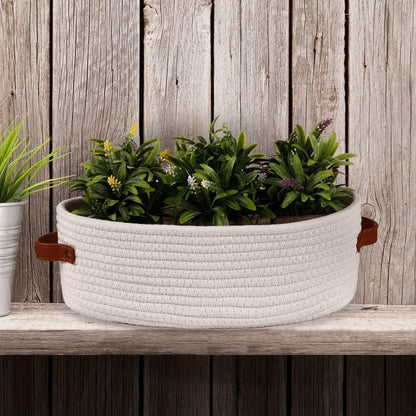 Oval Woven Bathroom Storage Basket,Toilet Paper Holder, Toy Storage Basket