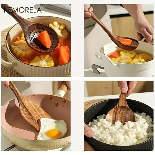 Thailand Teak Cooking Utensils
