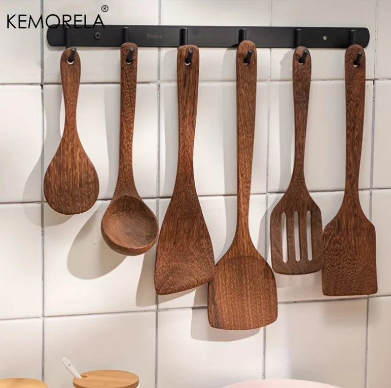 Thailand Teak Cooking Utensils
