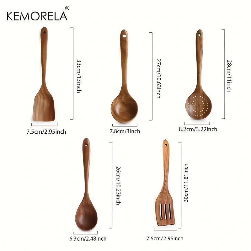Thailand Teak Cooking Utensils
