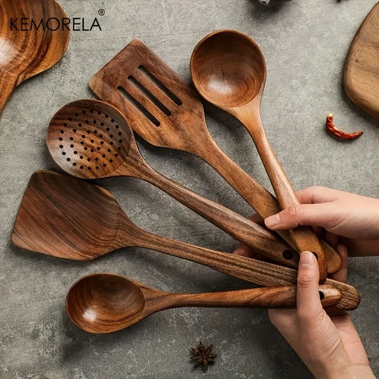Thailand Teak Cooking Utensils