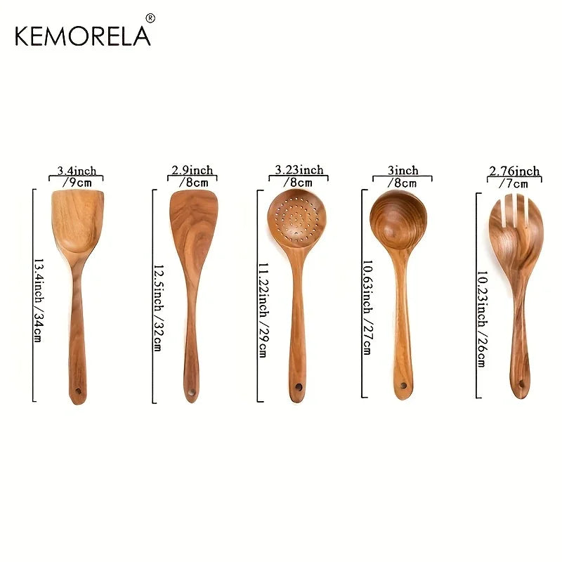Thailand Teak Cooking Utensils