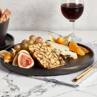 16-Piece Stoneware Dinnerware Set, Black