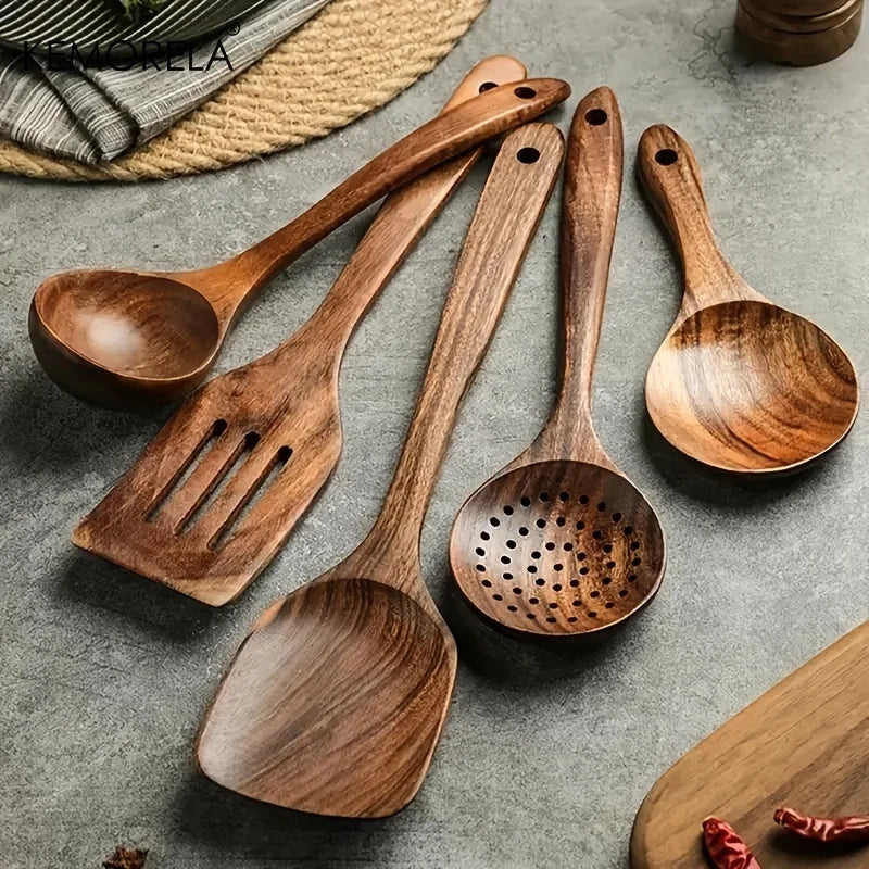 Thailand Teak Cooking Utensils