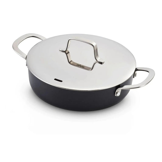 Ceramic Nonstick Sauté Pan with Lid, 3.5-Qt