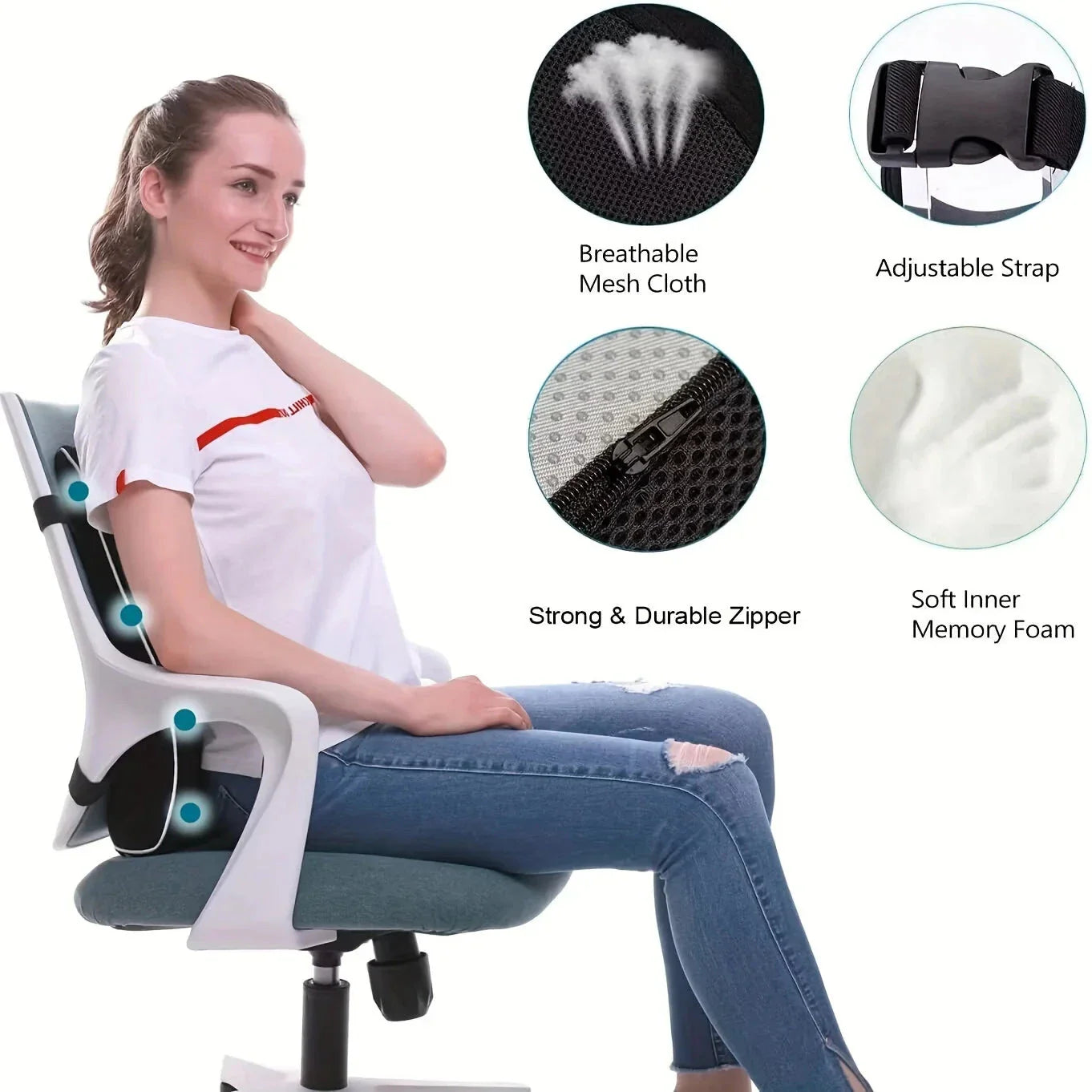 Ergonomic Lumbar Support Cushion