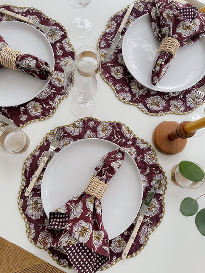Quilted Scalloped Placemats