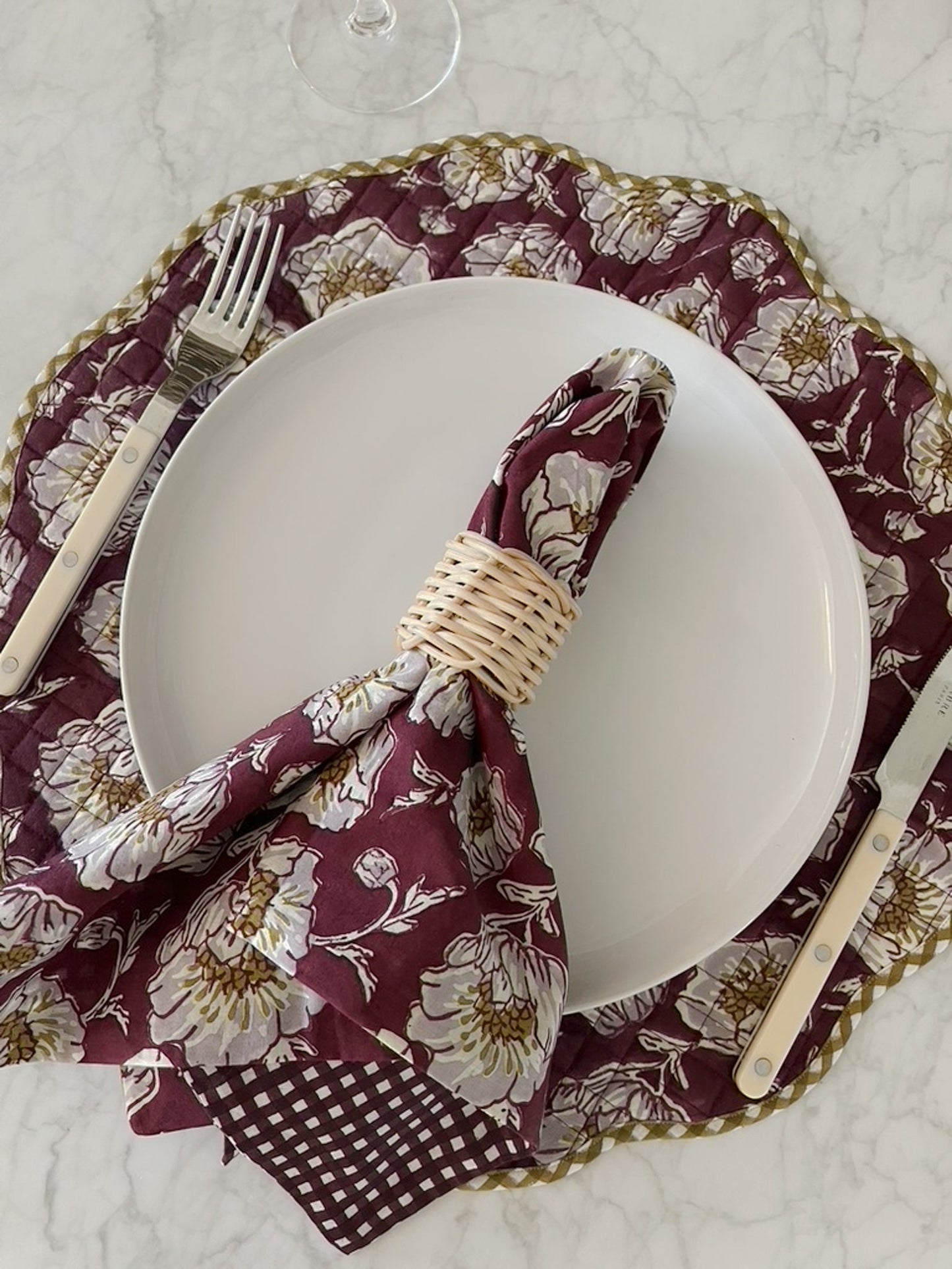 Quilted Scalloped Placemats