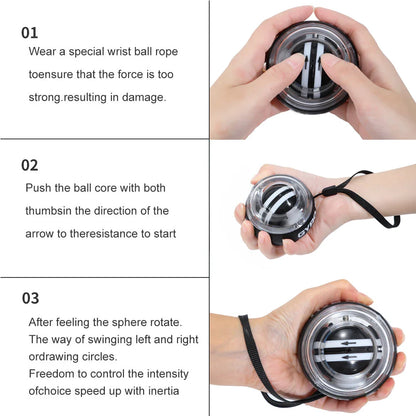 Self-Starting Wrist Gyro Ball Trainer