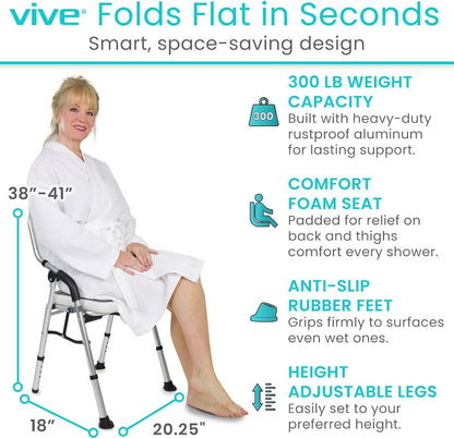 Shower Chair Portable & Foldable