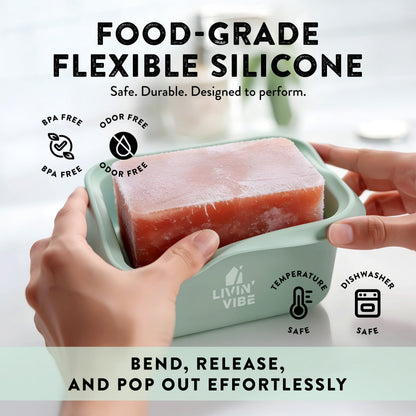Silicone Freezer Tray Set with Lids