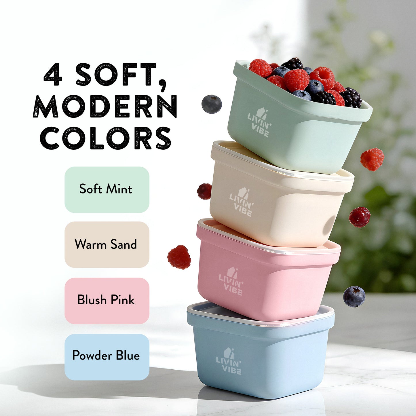 Silicone Freezer Tray Set with Lids